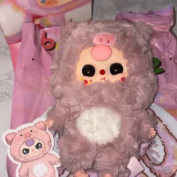 Baby Three Big Cutie CONFIRMED Pink Piggy Pendant 100% - Picture 2 of 6